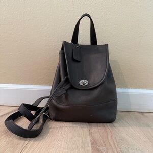 Vintage COACH 9960 Grey Daypack Leather Backpack Bag